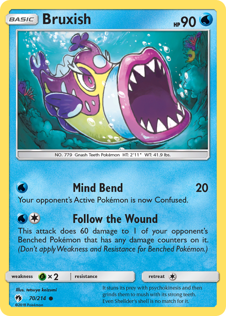 Bruxish - 70/214 - Lost Thunder SM8 - Common
