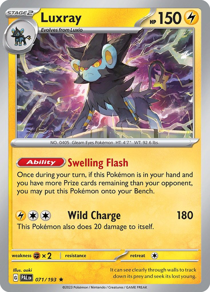 Luxray - 71/193 - Paldea Evolved SV2 - Rare