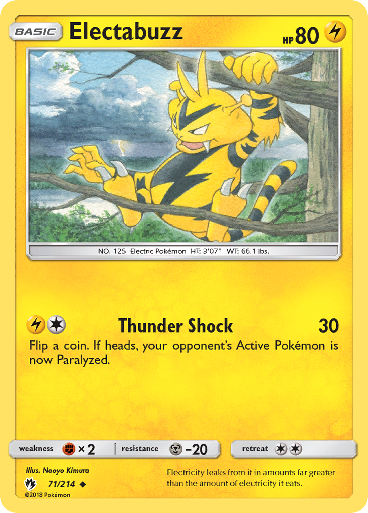 Electabuzz - 71/214 - Lost Thunder SM8 - Uncommon
