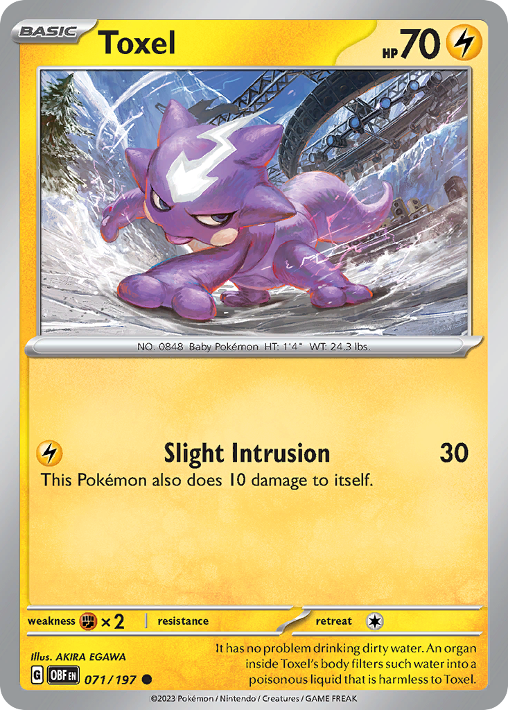 Toxel - 71/197 - Obsidian Flames SV3 - Common