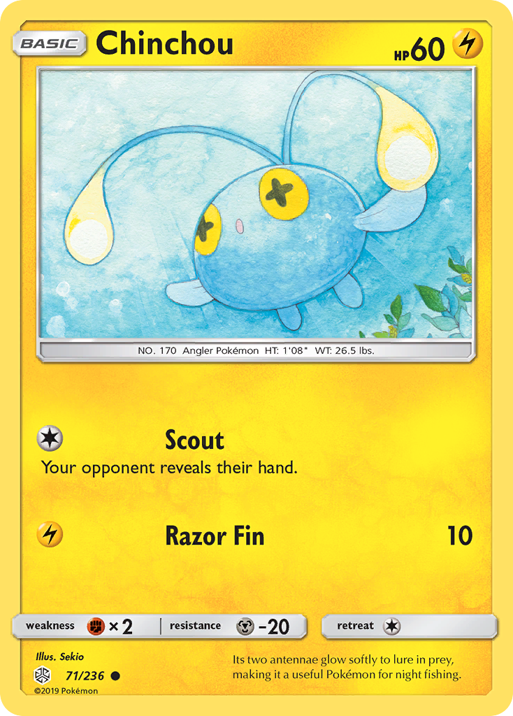 Chinchou - 71/236 - Cosmic Eclipse SM12 - Common