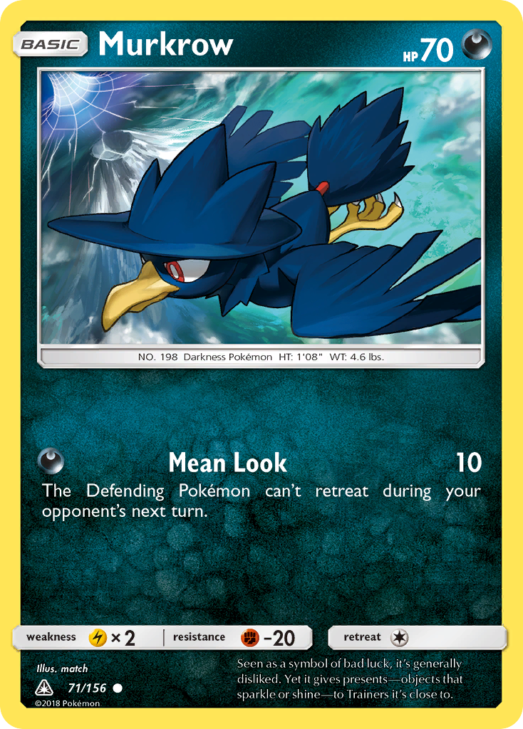 Murkrow - 71/156 - Ultra Prism SM5 - Common