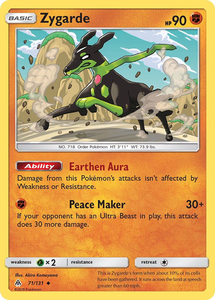 Zygarde - 71/131 - Forbidden Light SM6 - Uncommon