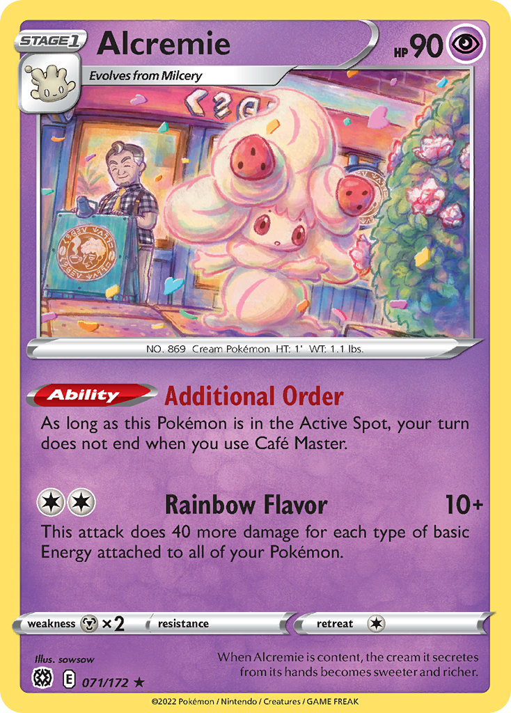 Alcremie - 71/172 - Brilliant Stars SWSH9 - Rare