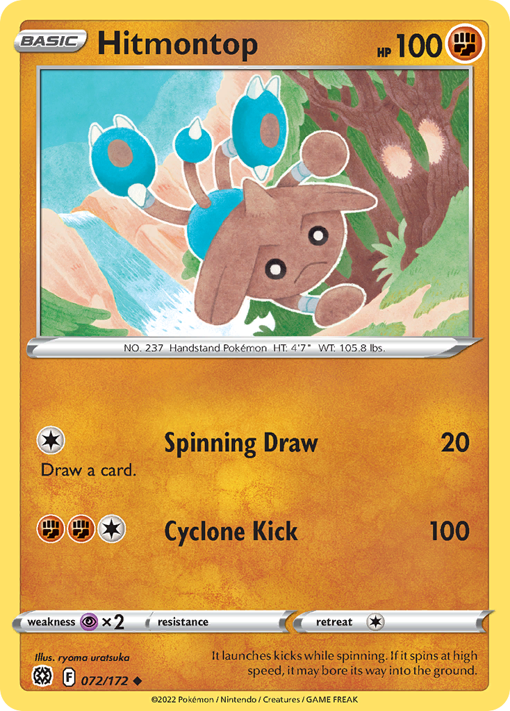Hitmontop - 72/172 - Brilliant Stars SWSH9 - Uncommon