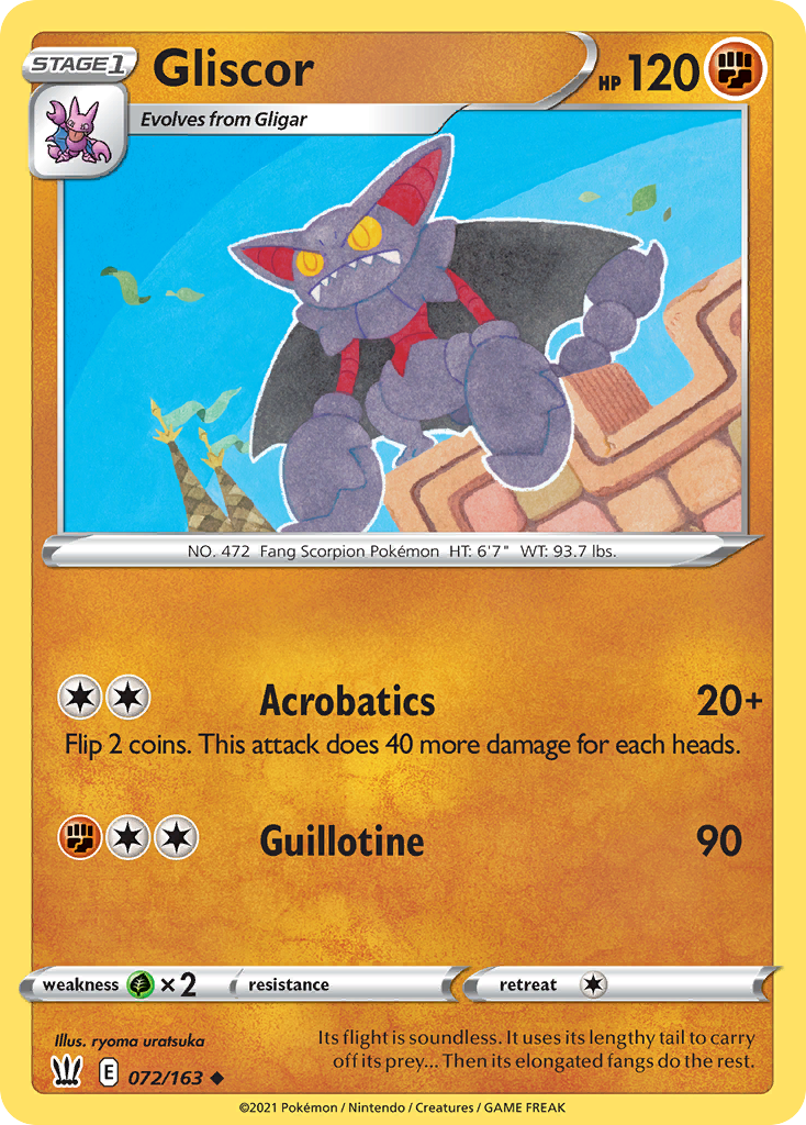 Gliscor - 72/163 - Battle Styles SWSH5 - Uncommon