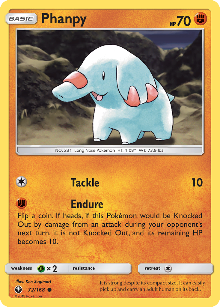 Phanpy - 72/168 - Celestial Storm SM7 - Common