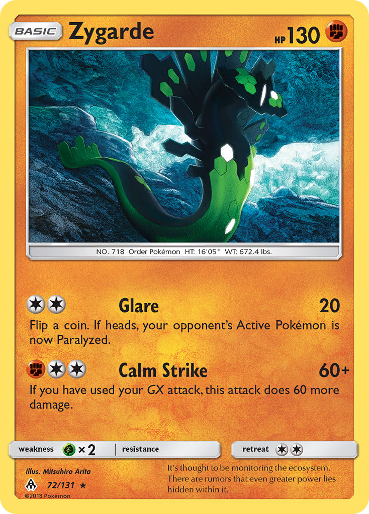 Zygarde - 72/131 - Forbidden Light SM6 - Rare