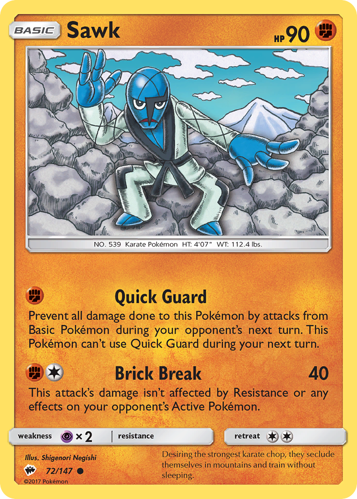 Sawk - 72/147 - Burning Shadows SM3 - Common
