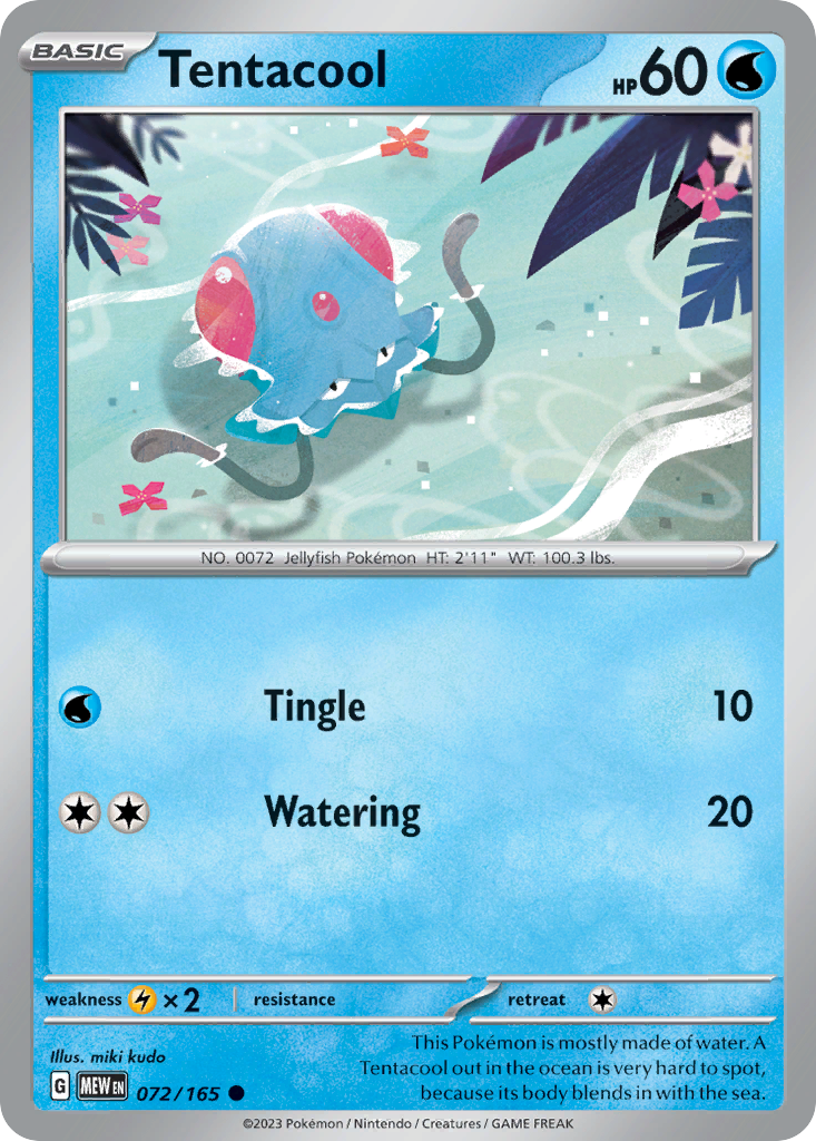 Tentacool - 72/165 - 151 SV3PT5 - Common