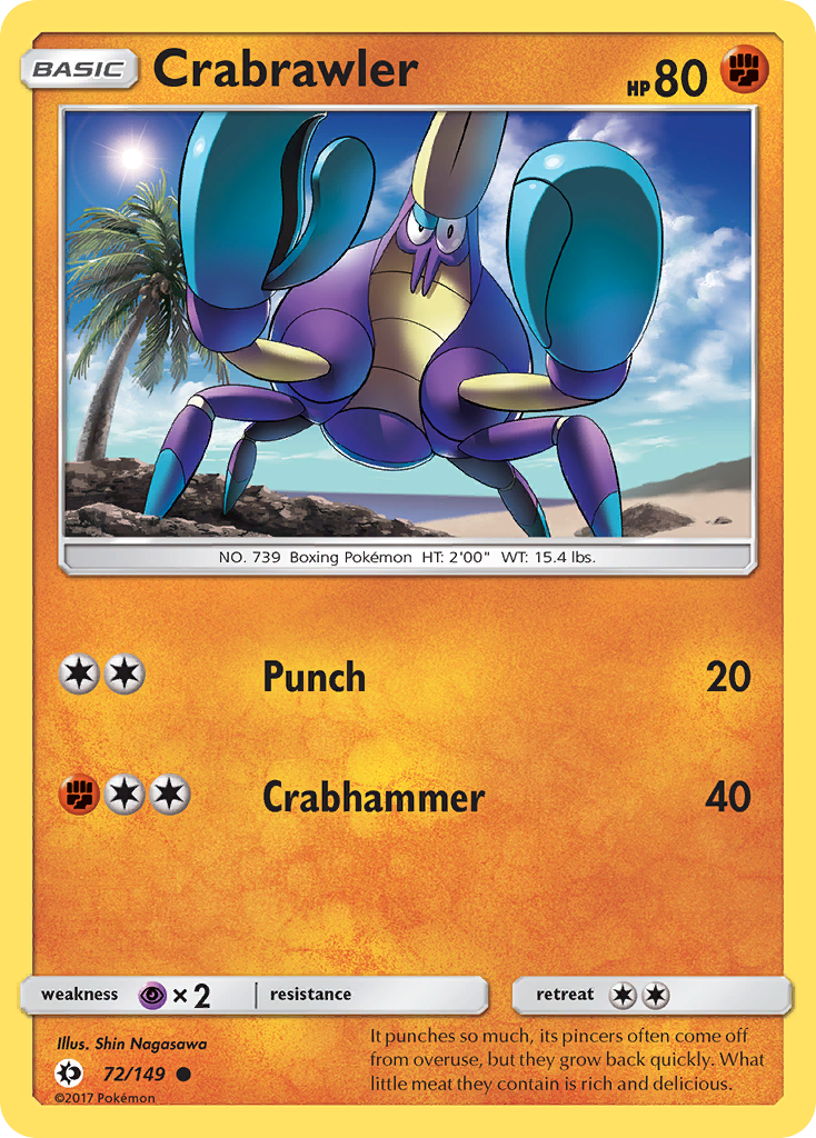 Crabrawler - 72/149 - Sun & Moon SM1 - Common