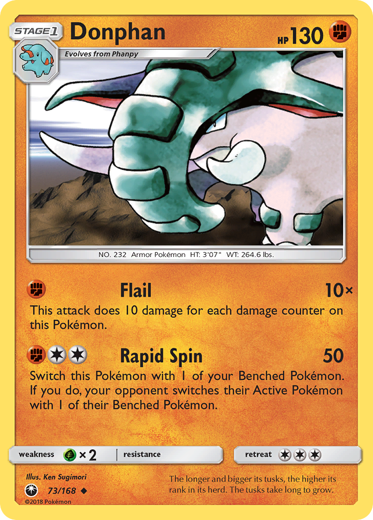 Donphan - 73/168 - Celestial Storm SM7 - Uncommon
