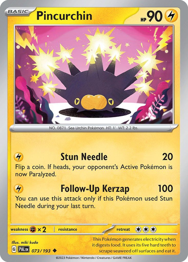 Pincurchin - 73/193 - Paldea Evolved SV2 - Uncommon