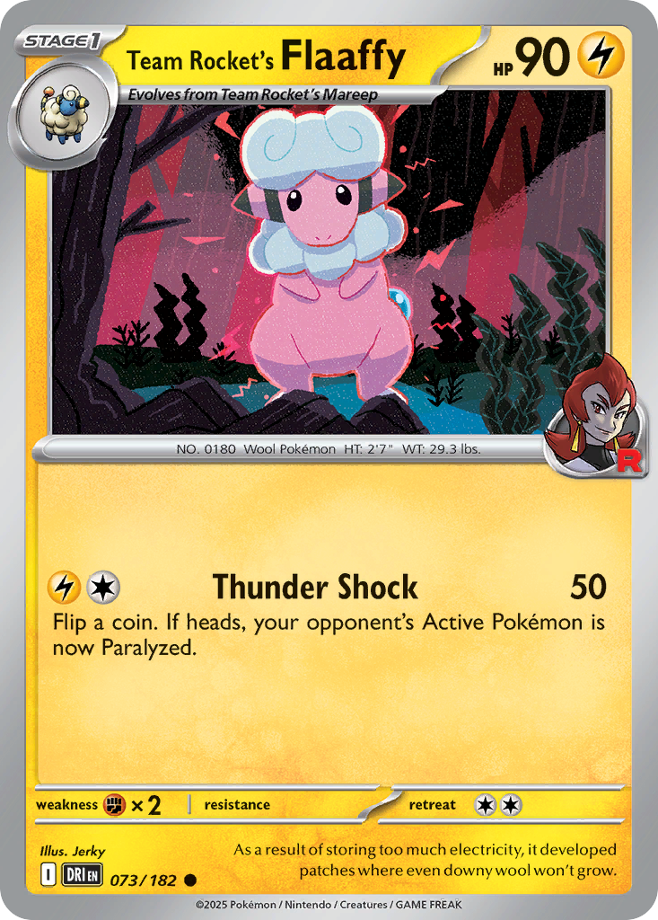 Team Rocket's Flaaffy - 73/182 - Destined Rivals SV10 - Common
