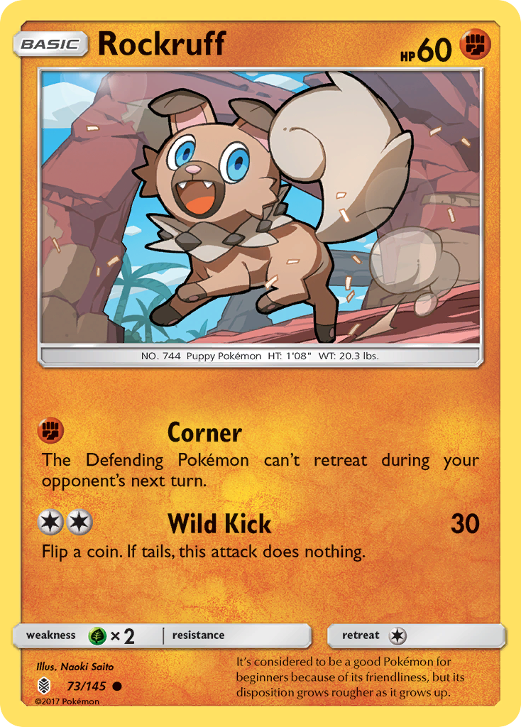 Rockruff - 73/145 - Guardians Rising SM2 - Common