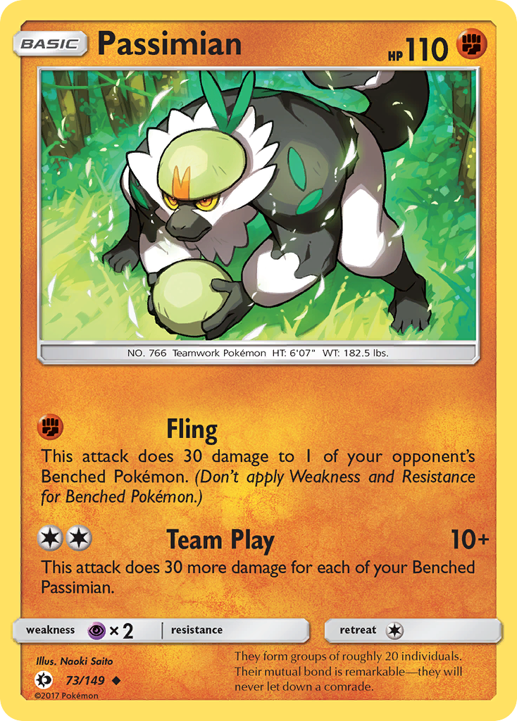 Passimian - 73/149 - Sun & Moon SM1 - Uncommon