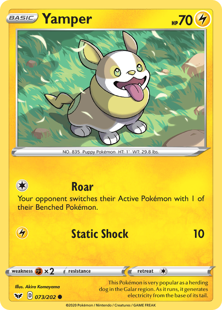 Yamper - 73/202 - Sword & Shield SWSH1 - Common