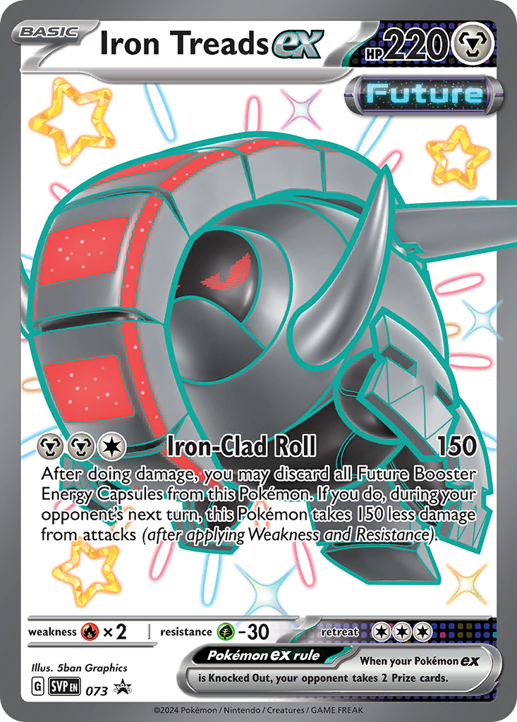 Iron Treads ex - 73/165 - Scarlet & Violet Black Star Promos SVP - Promo