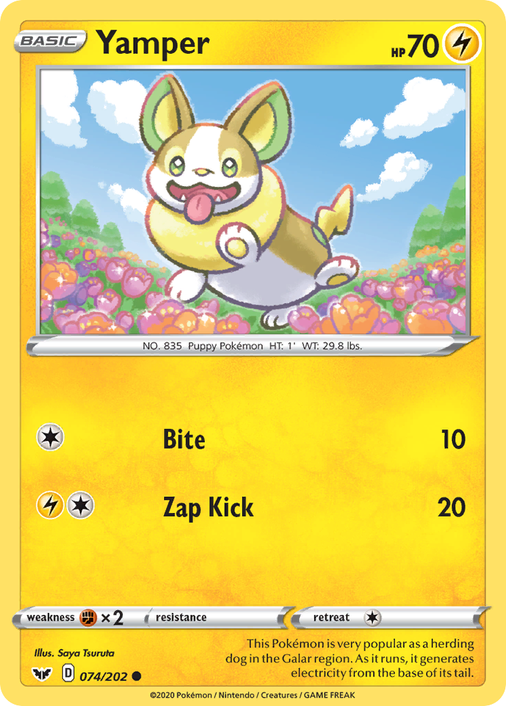 Yamper - 74/202 - Sword & Shield SWSH1 - Common