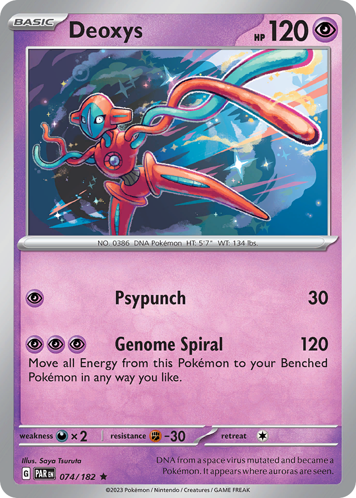 Deoxys - 74/182 - Paradox Rift SV4 - Rare