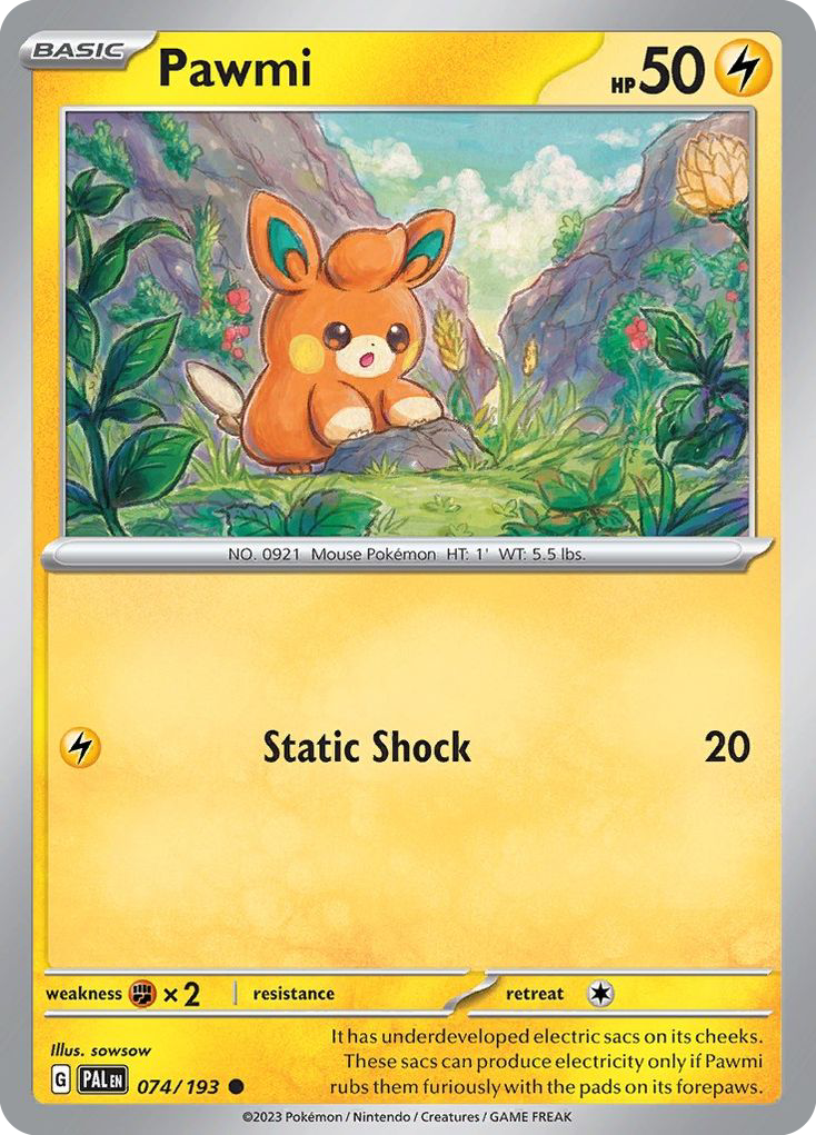 Pawmi - 74/193 - Paldea Evolved SV2 - Common