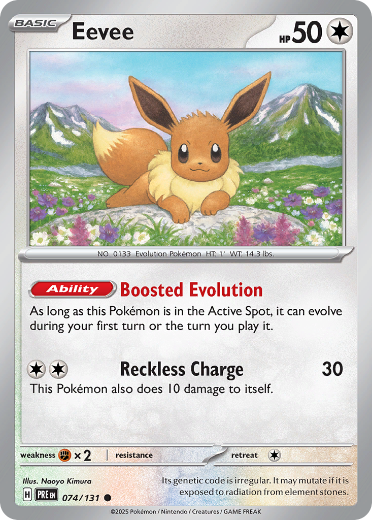 Eevee - 74/131 - Prismatic Evolutions SV8PT5 - Common