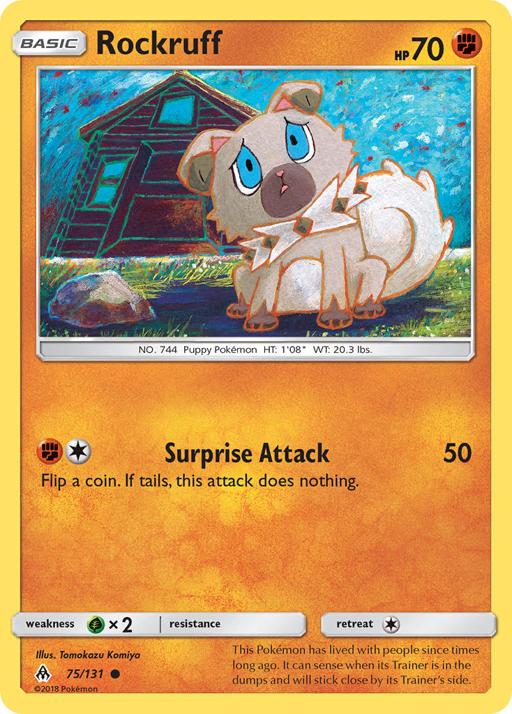Rockruff - 75/131 - Forbidden Light SM6 - Common