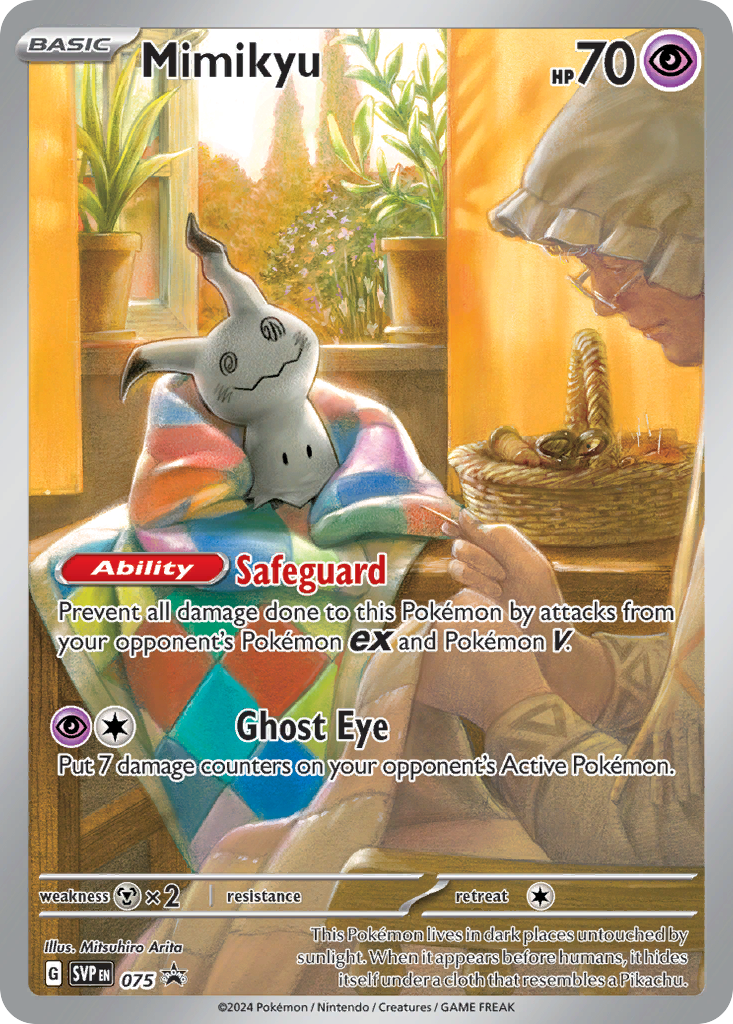 Carta Pokémon Mimikyu de Scarlet & Violet Black Star Promos #75