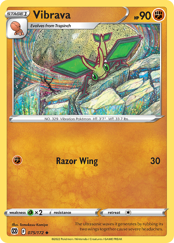 Vibrava - 75/172 - Brilliant Stars SWSH9 - Uncommon