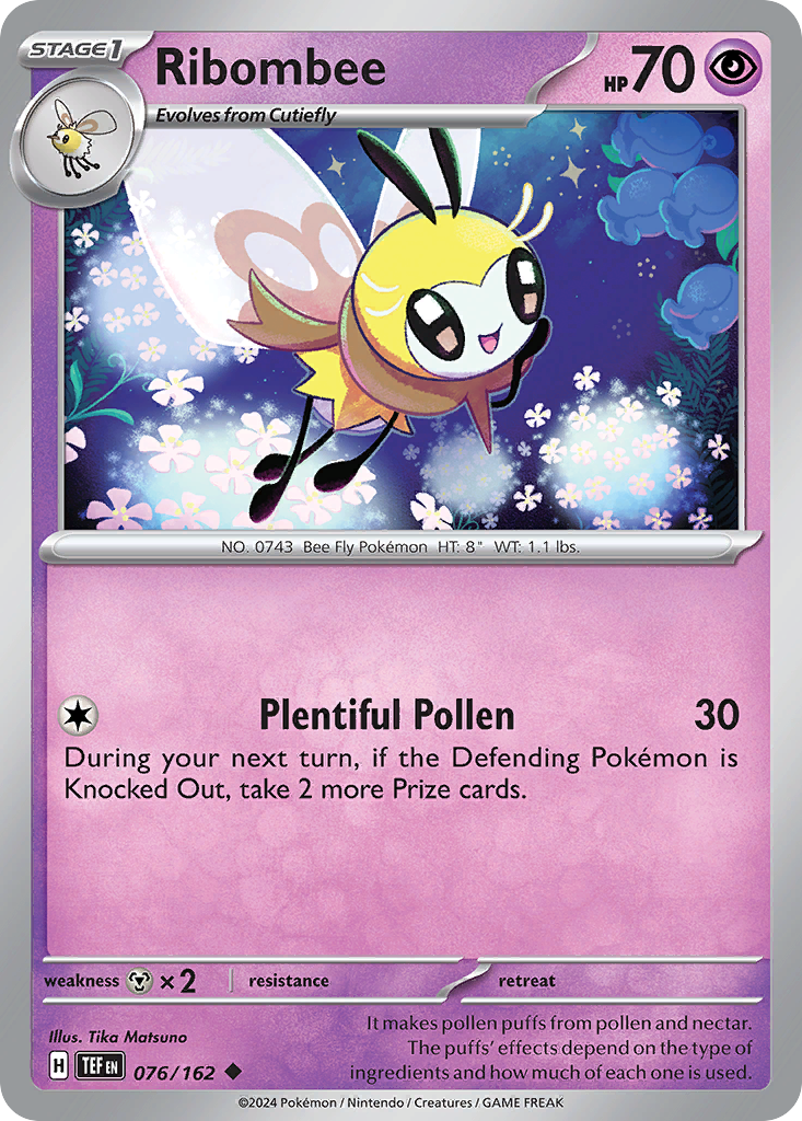 Ribombee - 76/162 - Temporal Forces SV5 - Uncommon