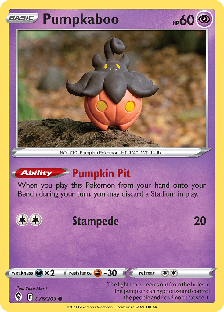 Pumpkaboo - 76/203 - Evolving Skies SWSH7 - Common