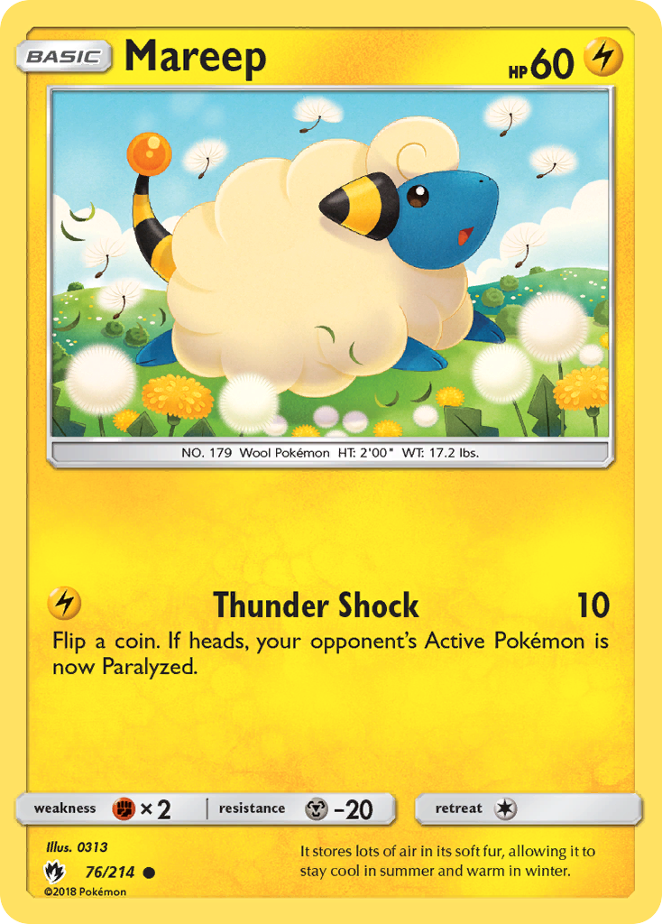 Mareep - 76/214 - Lost Thunder SM8 - Common