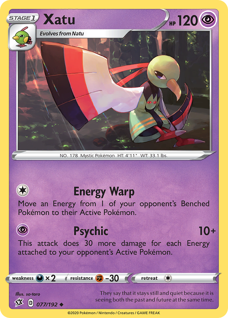 Xatu - 77/192 - Rebel Clash SWSH2 - Uncommon