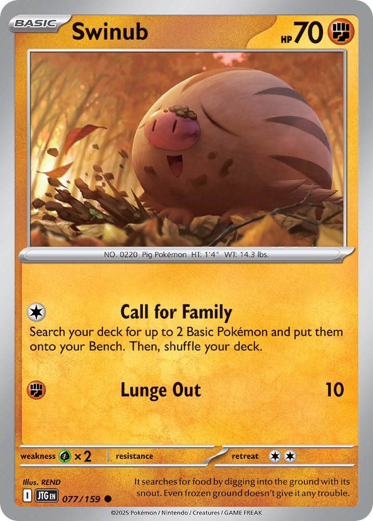 Swinub - 77/159 - Journey Together SV9 - Common