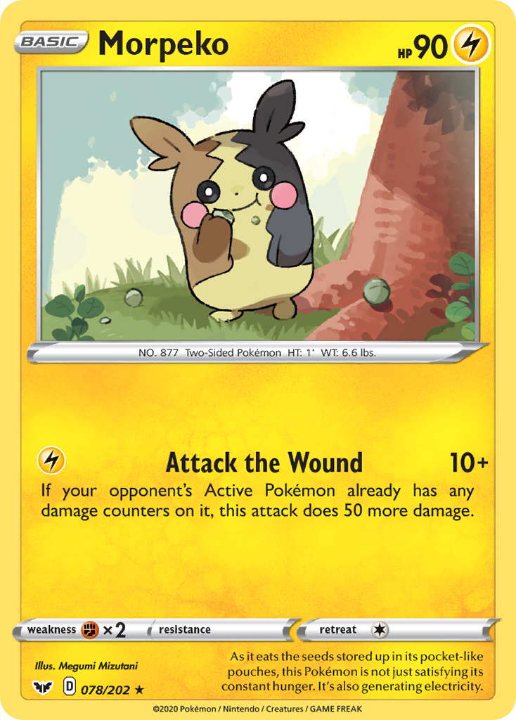 Morpeko - 78/202 - Sword & Shield SWSH1 - Rare