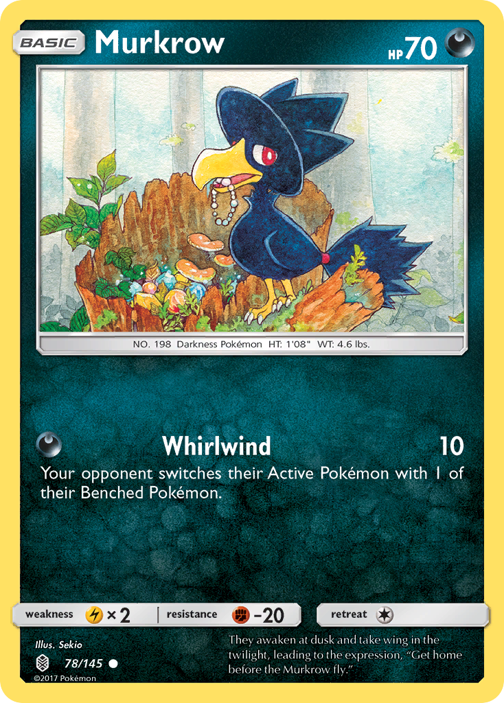 Murkrow - 78/145 - Guardians Rising SM2 - Common