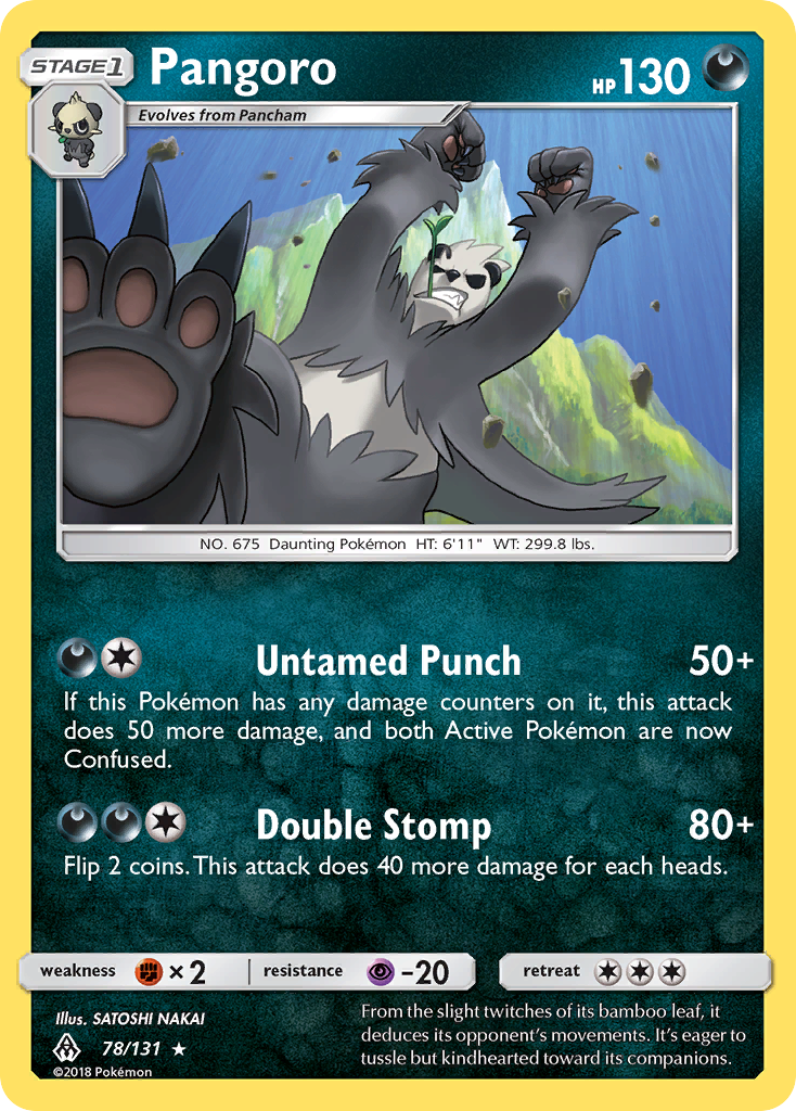 Pangoro - 78/131 - Forbidden Light SM6 - Rare