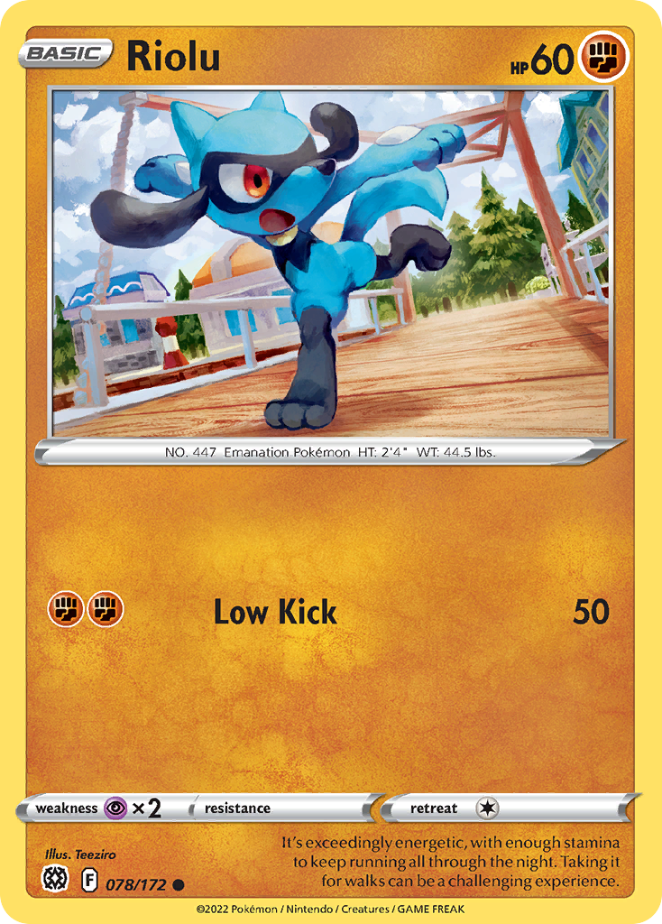 Riolu - 78/172 - Brilliant Stars SWSH9 - Common