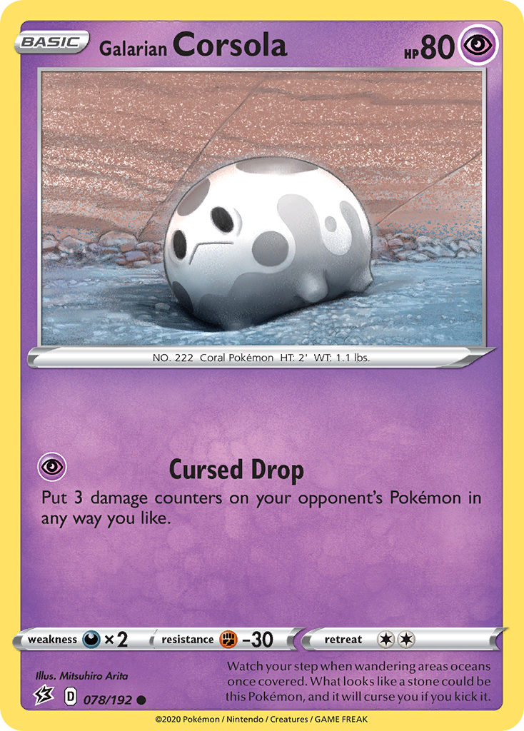 Galarian Corsola - 78/192 - Rebel Clash SWSH2 - Common