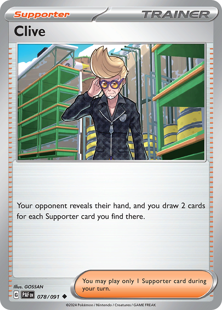 Clive - 78/91 - Paldean Fates SV4PT5 - Uncommon