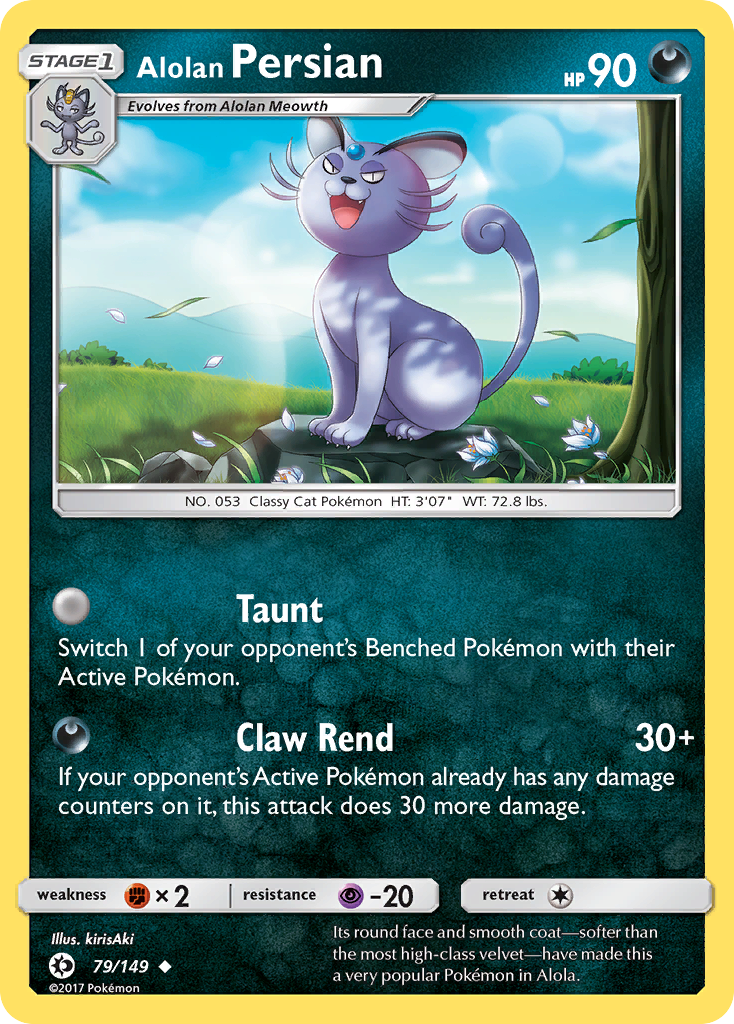 Alolan Persian - 79/149 - Sun & Moon SM1 - Uncommon