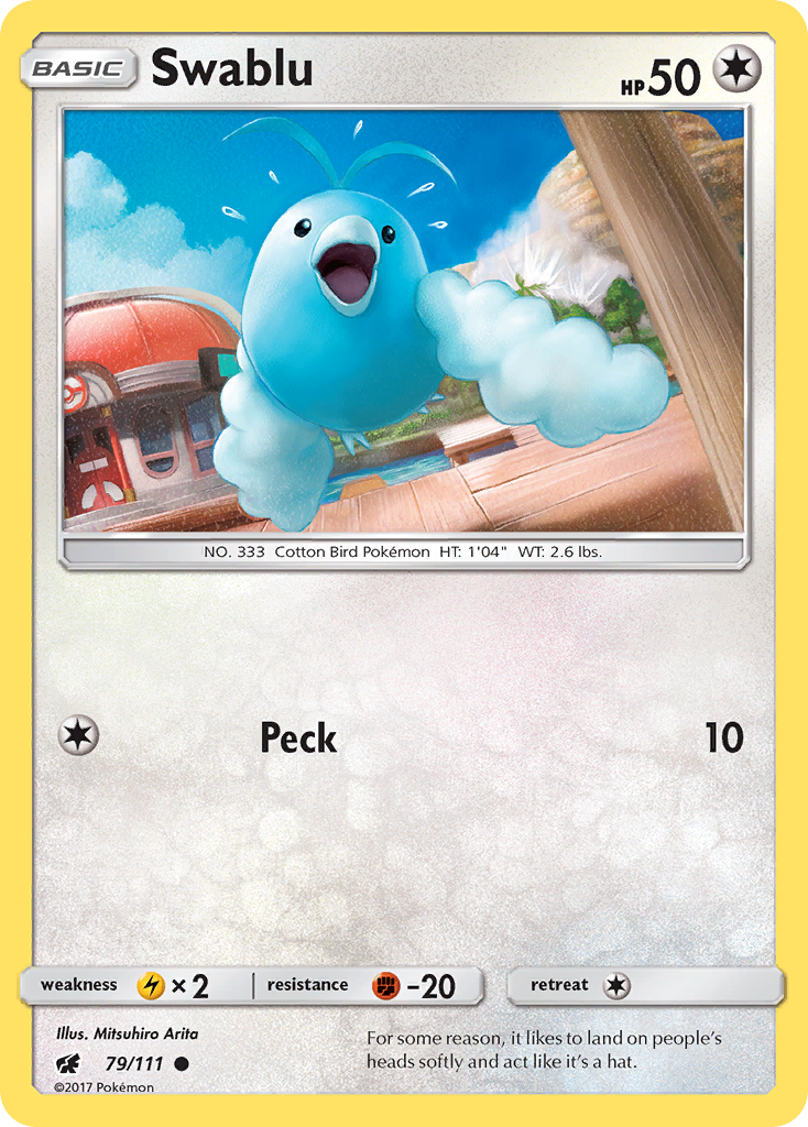Swablu - 79/111 - Crimson Invasion SM4 - Common