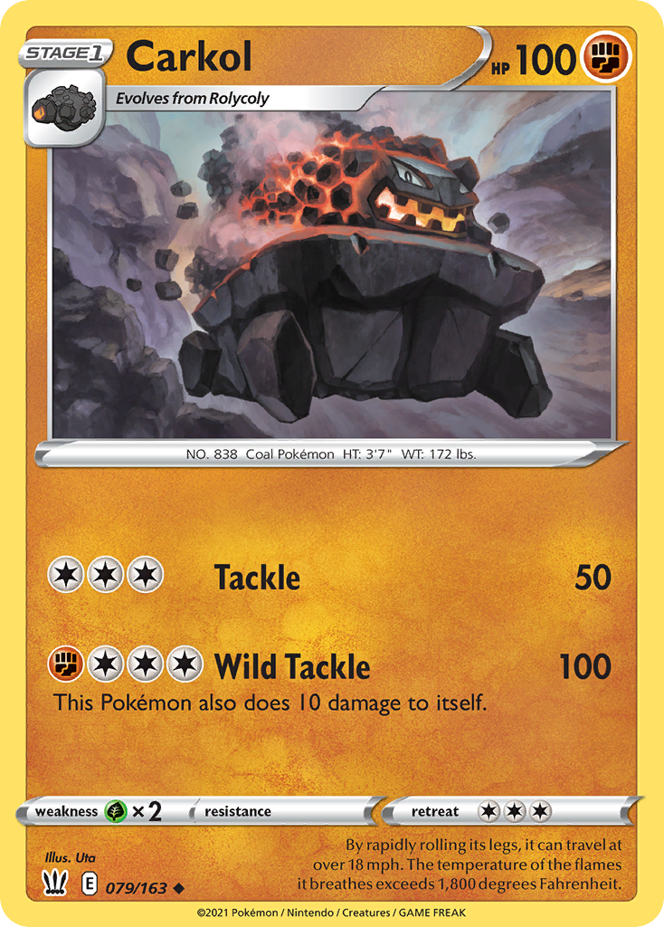 Carkol - 79/163 - Battle Styles SWSH5 - Uncommon