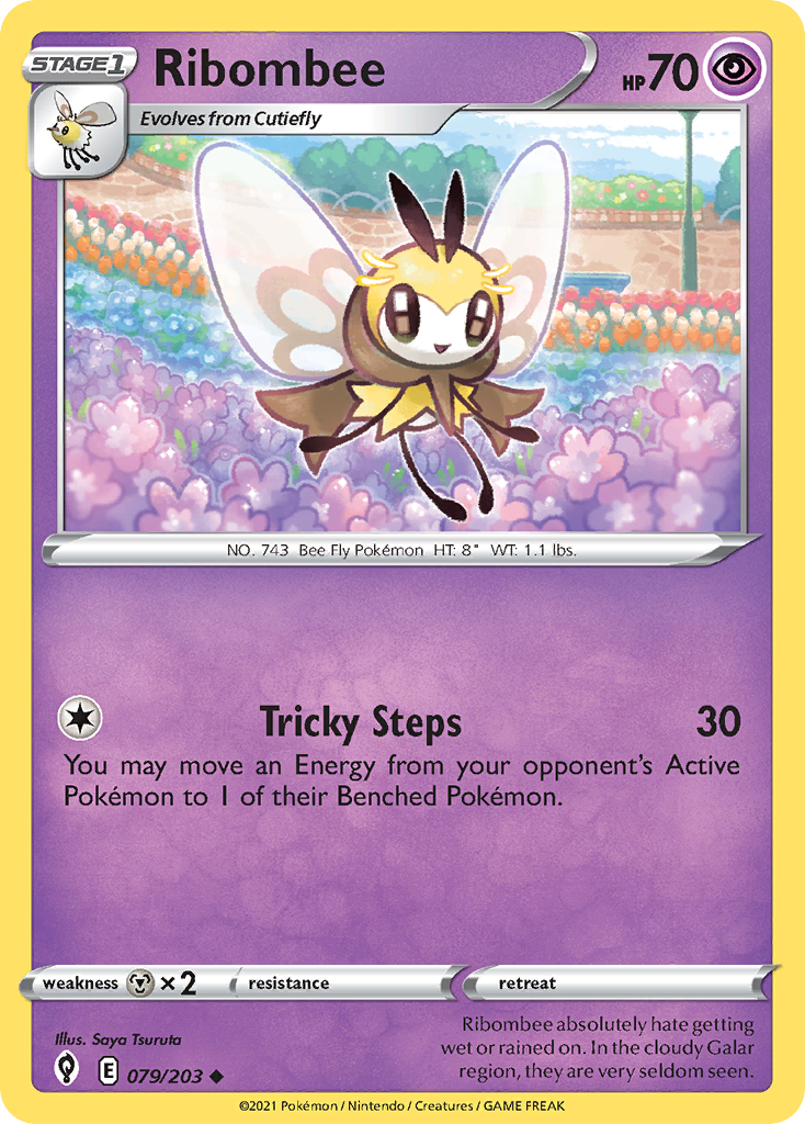 Ribombee - 79/203 - Evolving Skies SWSH7 - Uncommon