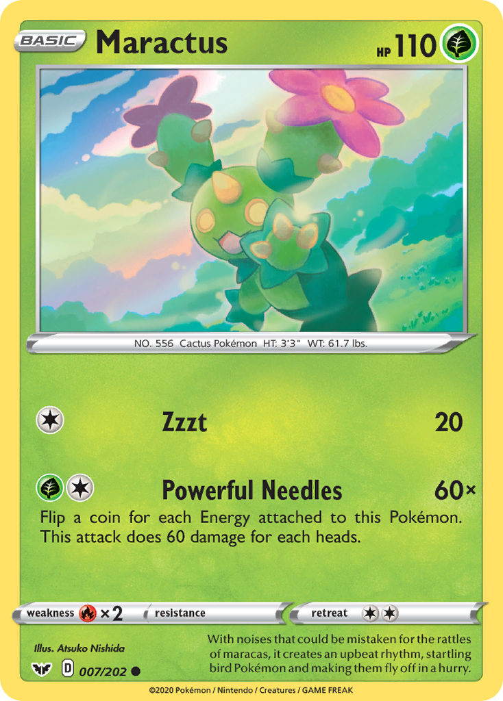Maractus - 7/202 - Sword & Shield SWSH1 - Common