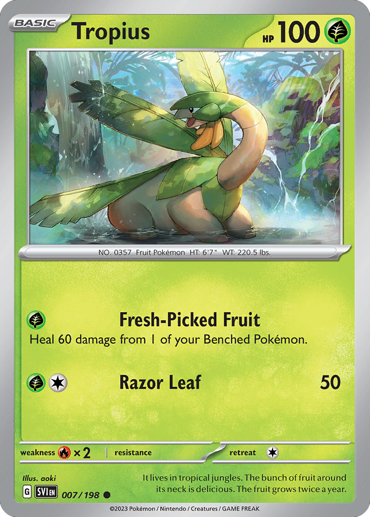 Tropius - 7/198 - Scarlet & Violet SV1 - Common