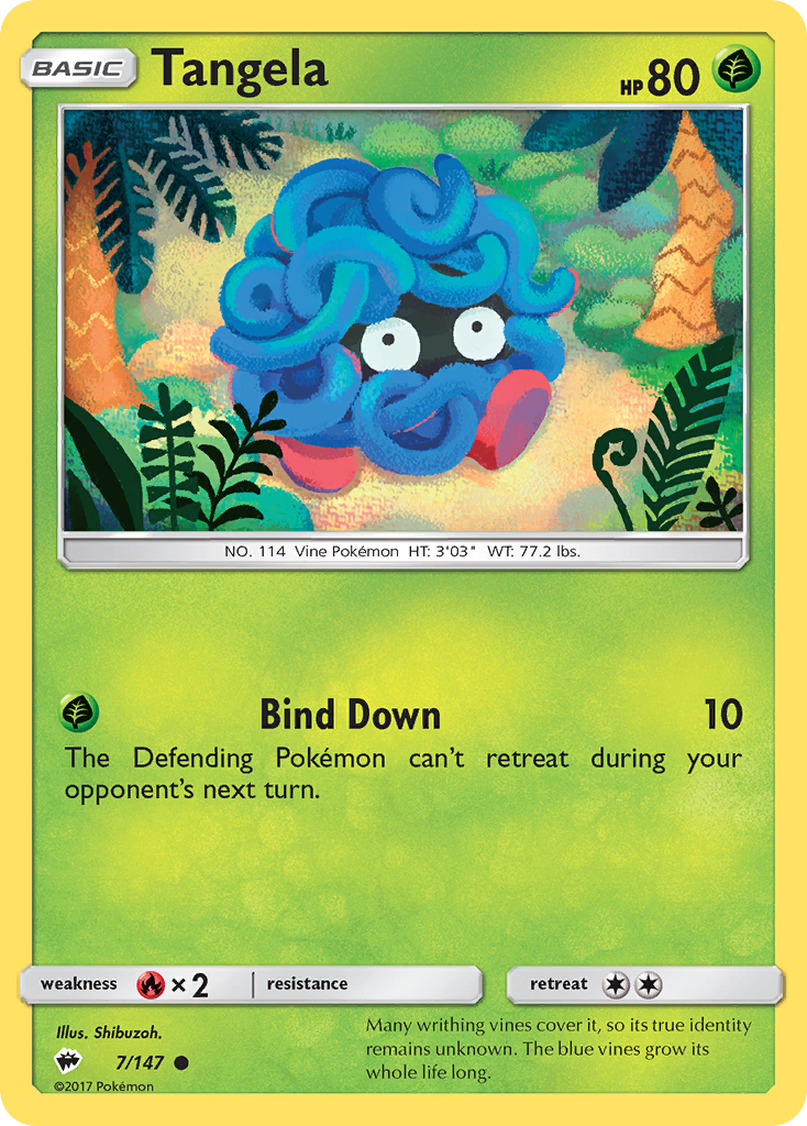 Tangela - 7/147 - Burning Shadows SM3 - Common
