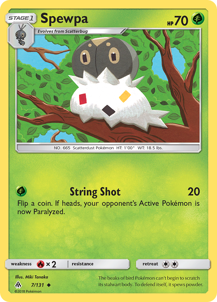 Spewpa - 7/131 - Forbidden Light SM6 - Uncommon