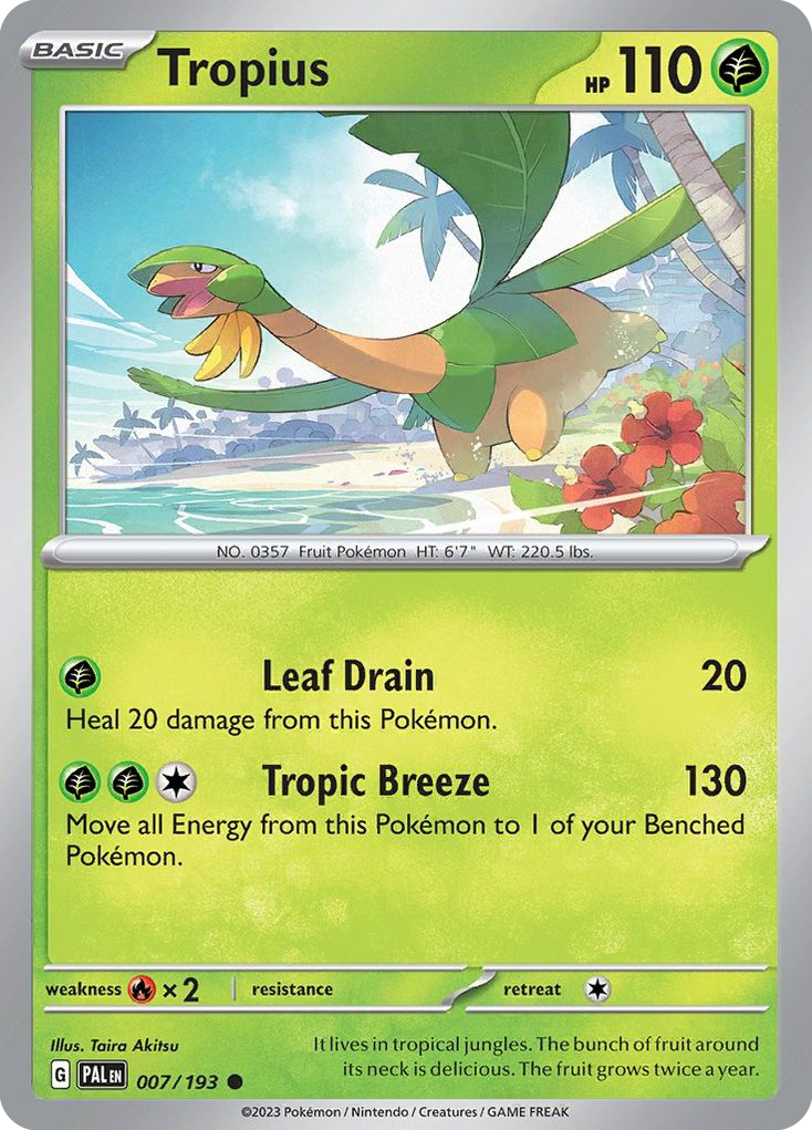Tropius - 7/193 - Paldea Evolved SV2 - Common