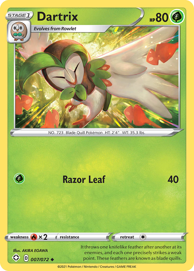 Dartrix - 7/72 - Shining Fates SWSH45 - Uncommon